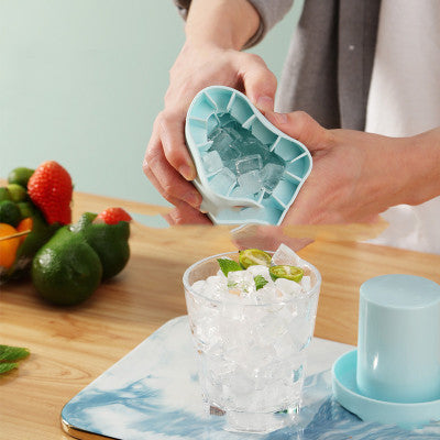 2-in-1 Portable Ice Bucket Mold with Lid