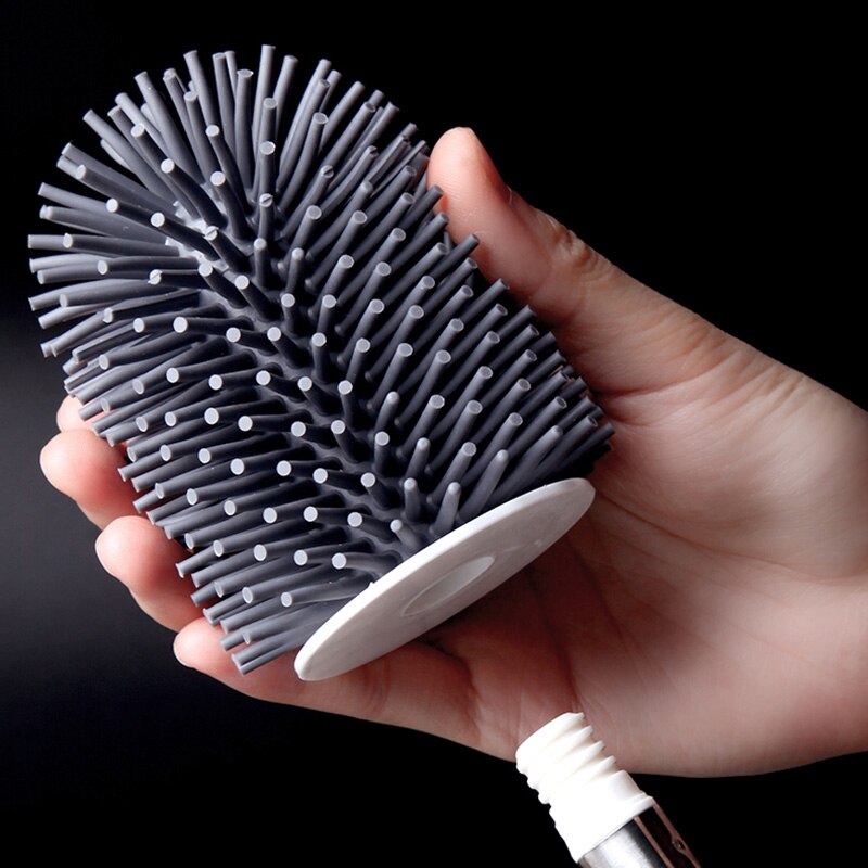 Wall-Mounted Silicone Toilet Brush