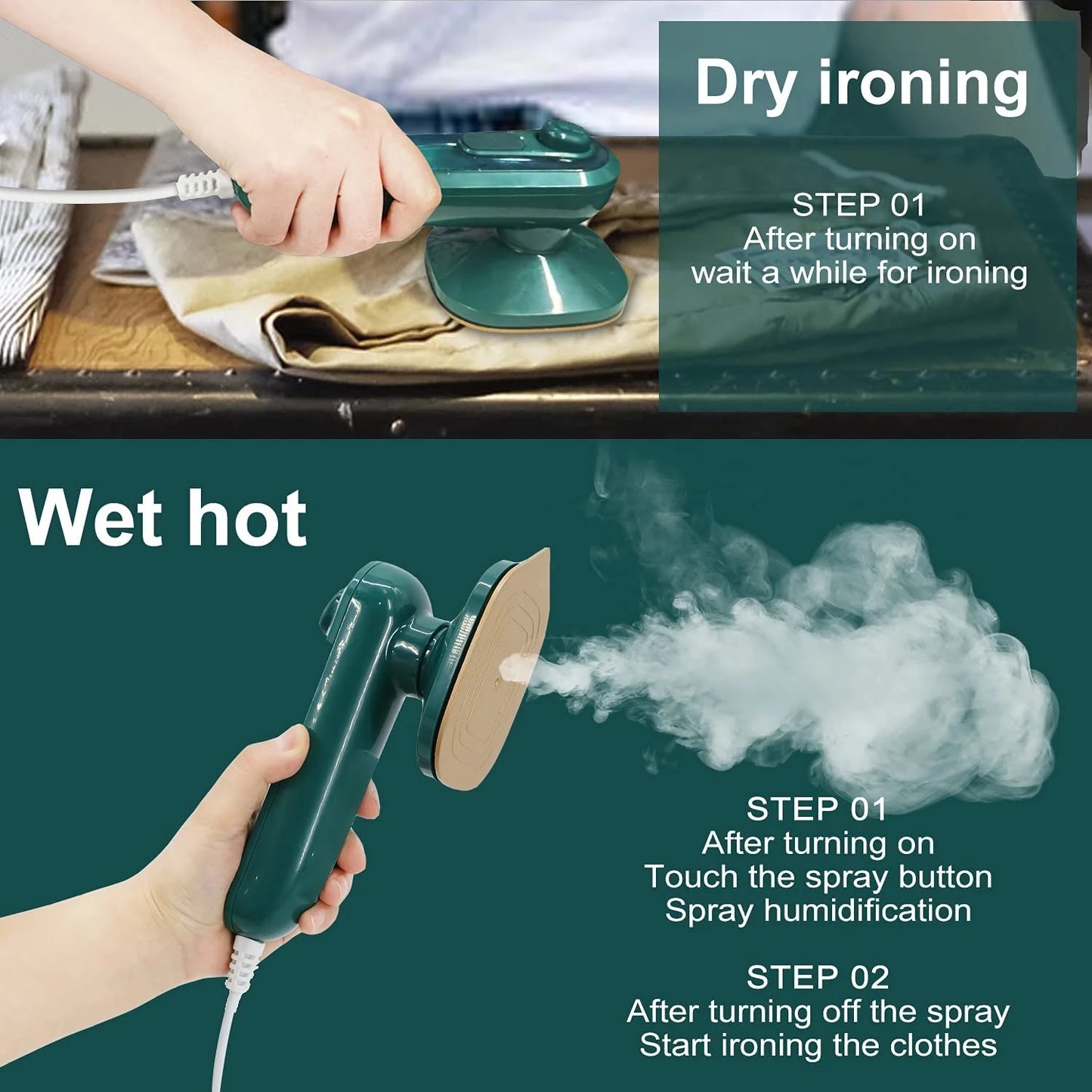 Portable Handheld Steam Iron