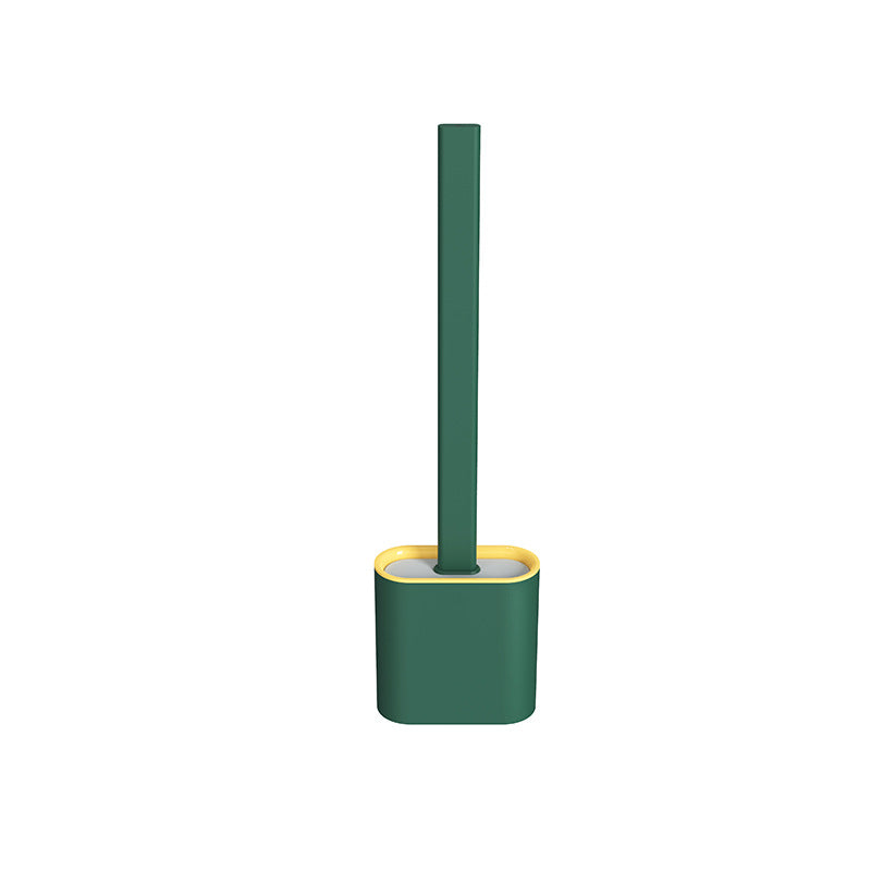 Wall-Mounted Silicone Toilet Brush Set