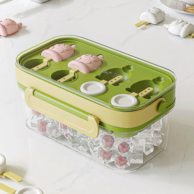 Portable Silicone Ice Mold with Cover