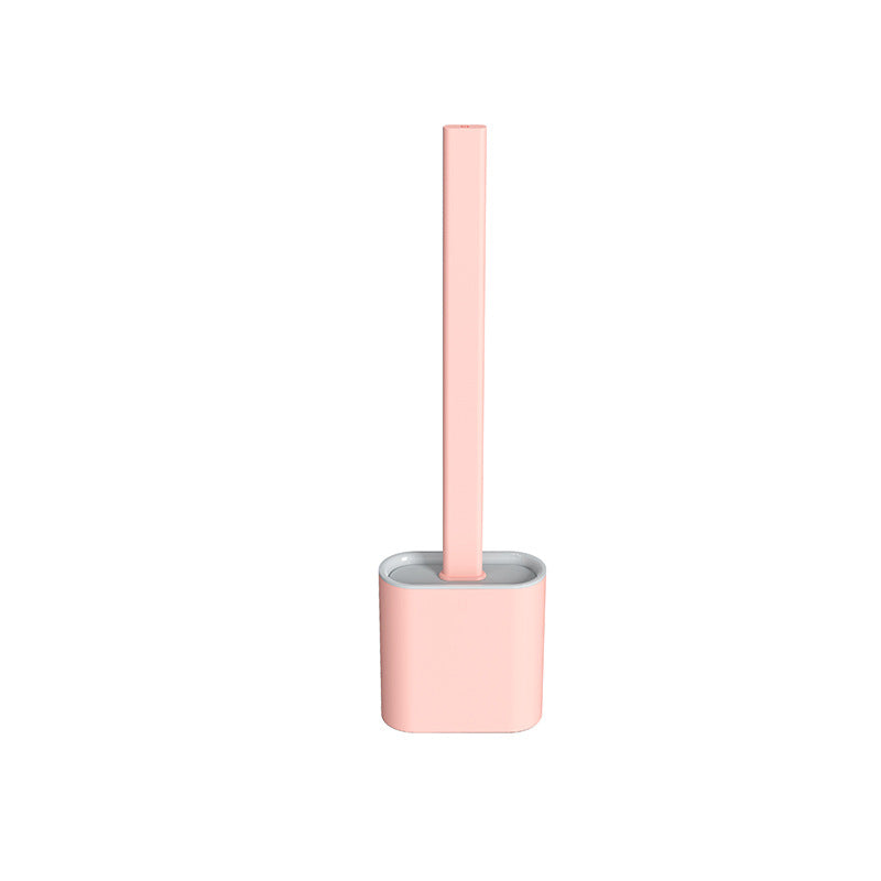 Wall-Mounted Silicone Toilet Brush Set