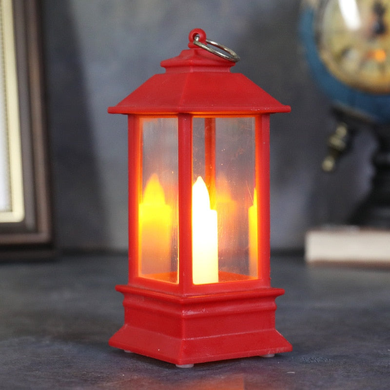 LED Flameless Lantern Vintage Castle Hanging Light