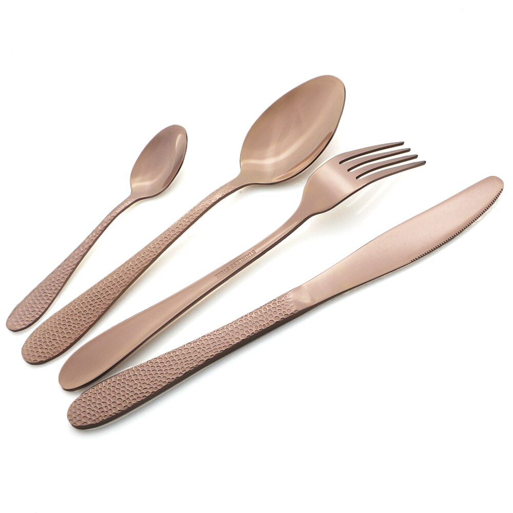 4-Piece Black Cutlery Set