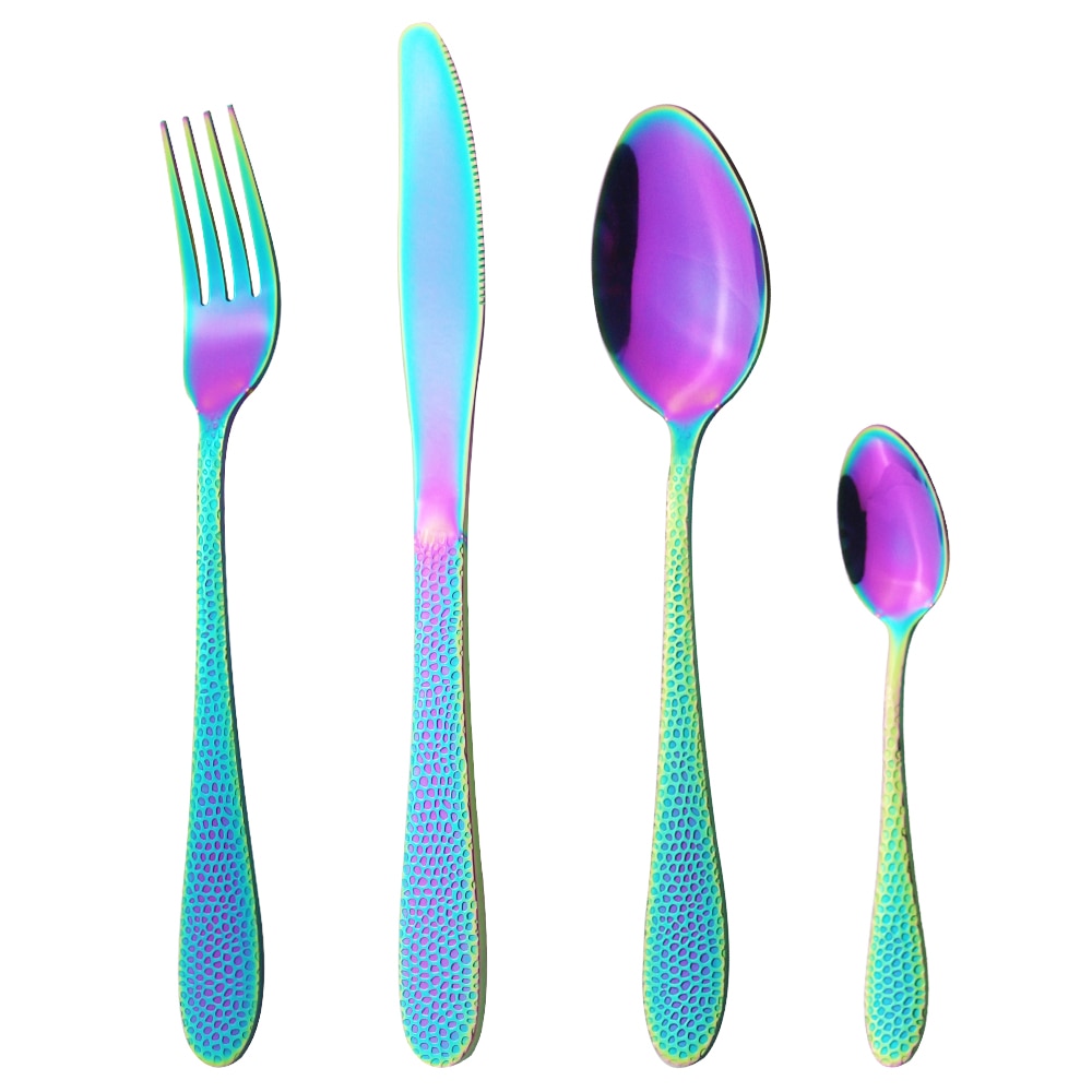 4-Piece Black Cutlery Set