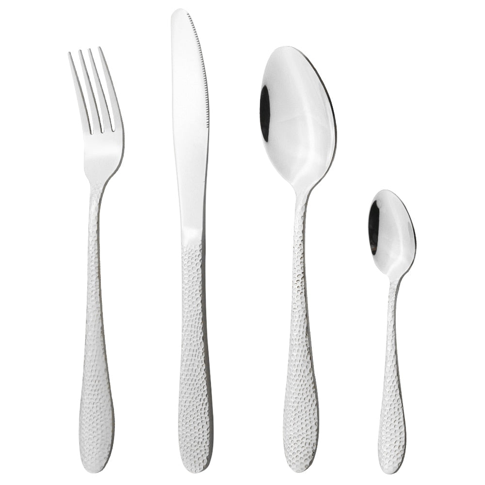 4-Piece Black Cutlery Set