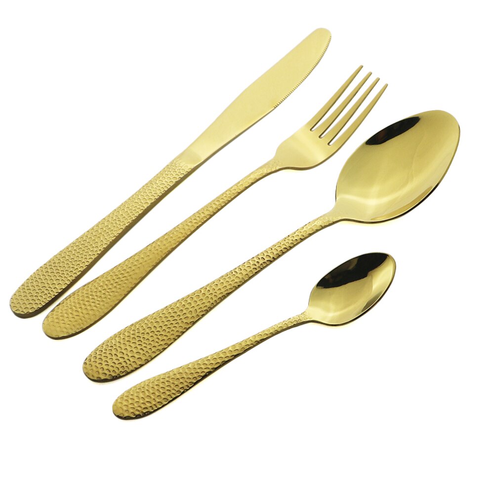 4-Piece Black Cutlery Set