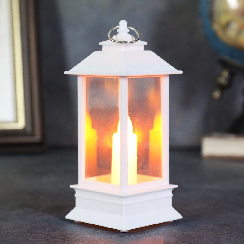 LED Flameless Lantern Vintage Castle Hanging Light