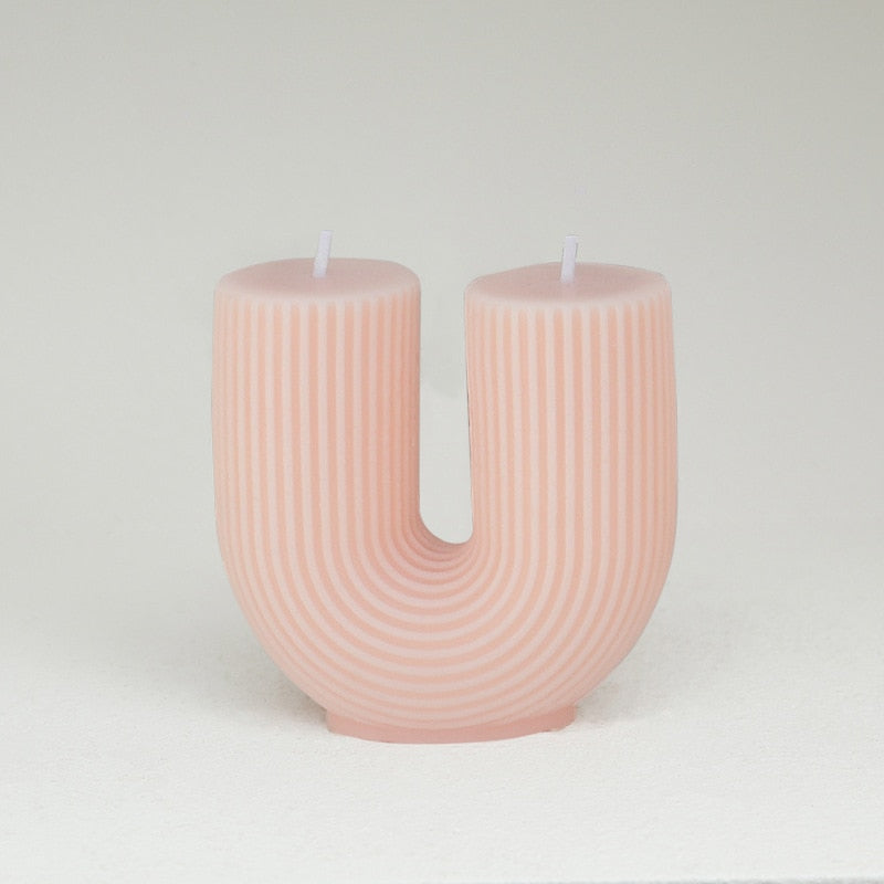 Modern Home Decoration Geometry U-shaped Scented Candles