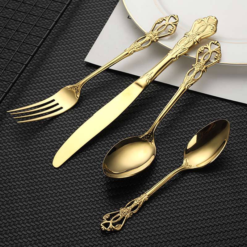 24-Piece Gold Cutlery Set