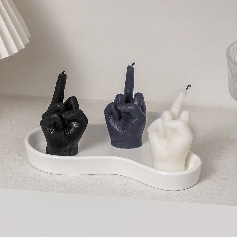 Funny Middle Finger Scented Candle