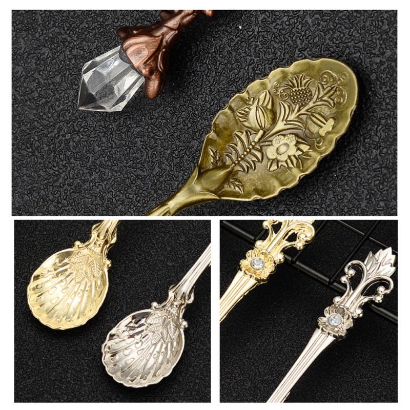 Vintage Carved Crystal Spoon