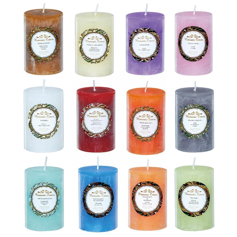 Household Smokeless Column Wax Scented Candles