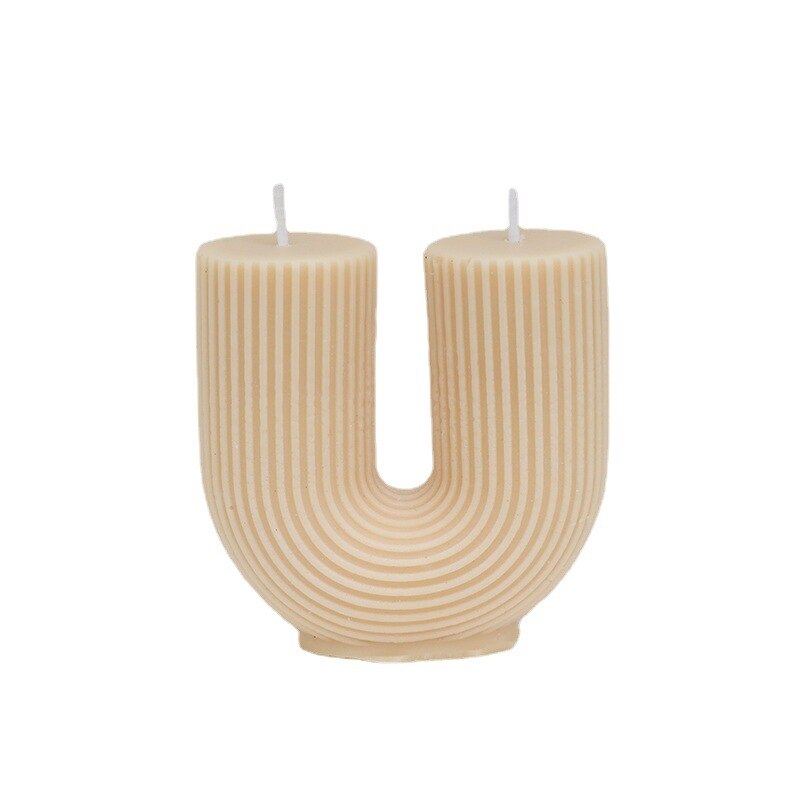 Modern Home Decoration Geometry U-shaped Scented Candles