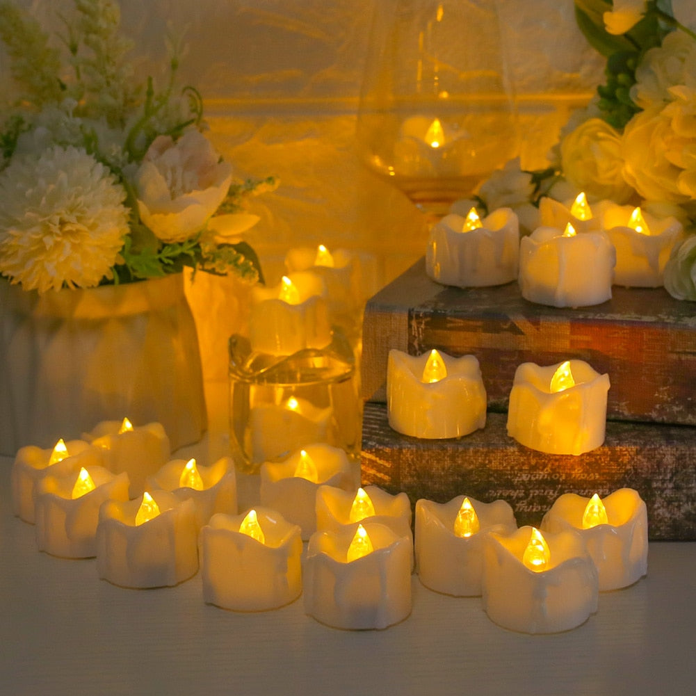 12/24-Piece Flameless LED Tea Lights