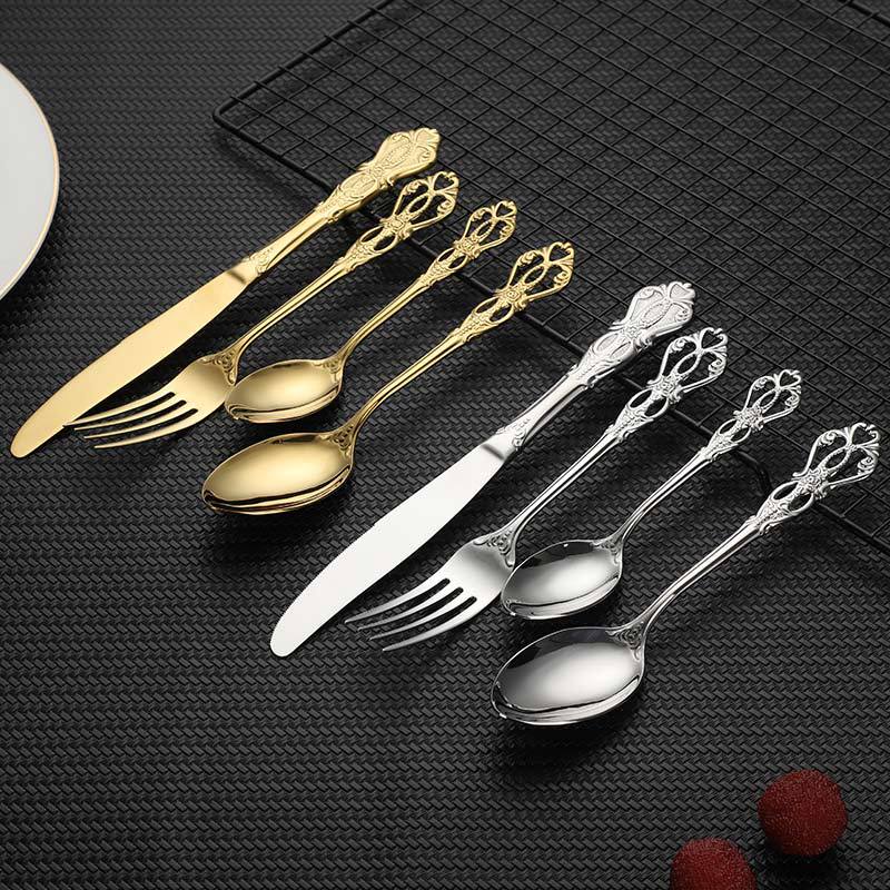 24-Piece Gold Cutlery Set