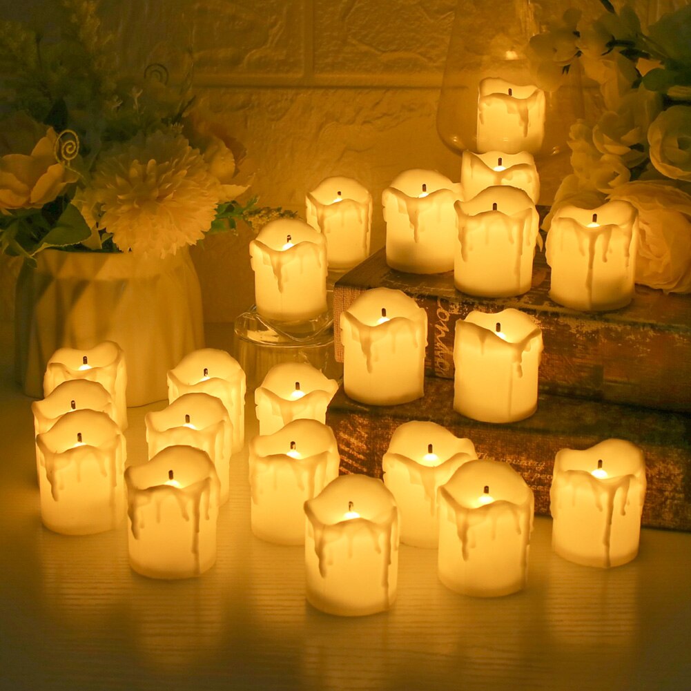 12/24-Piece Flameless LED Tea Lights