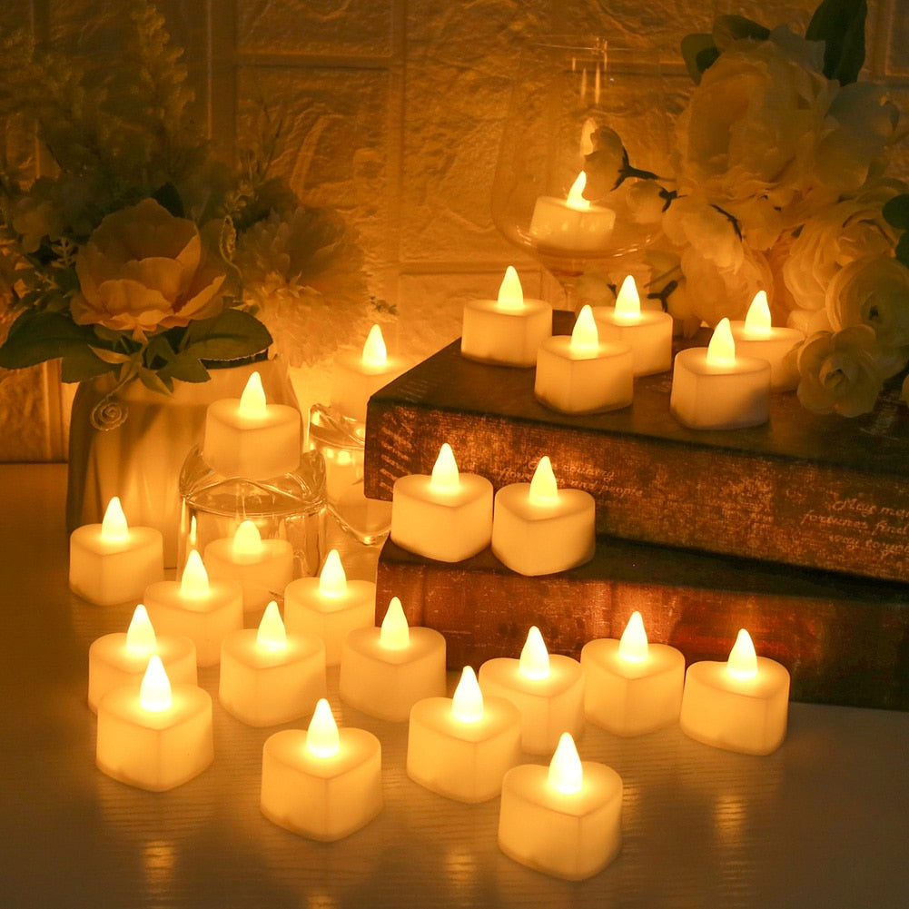 12/24-Piece Flameless LED Tea Lights