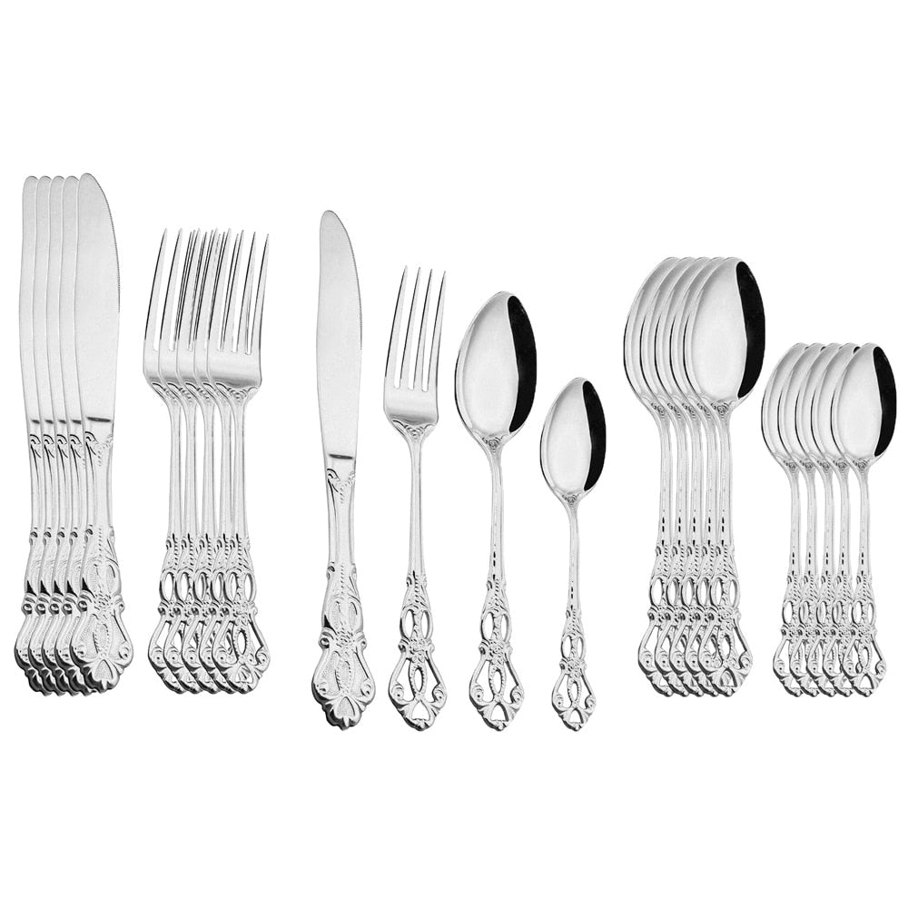 24-Piece Gold Cutlery Set