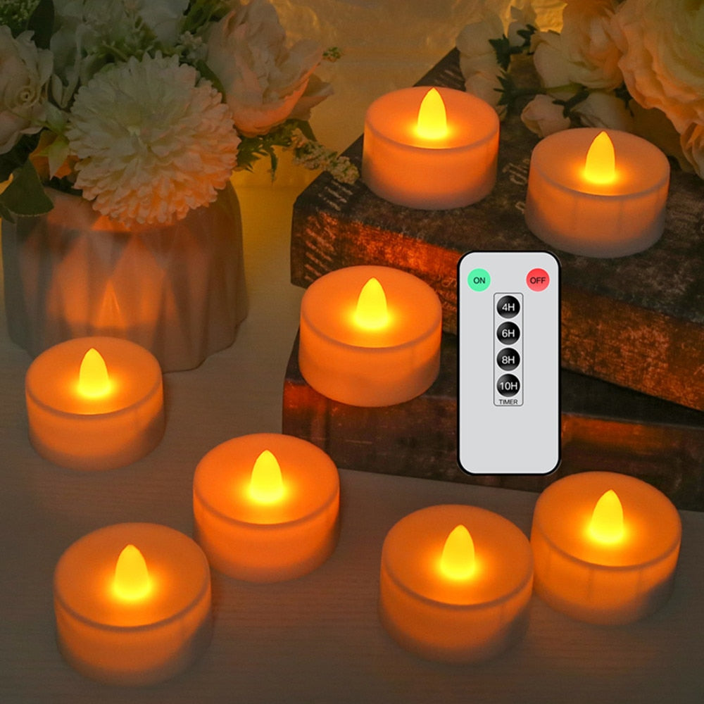 12/24-Piece Flameless LED Tea Lights