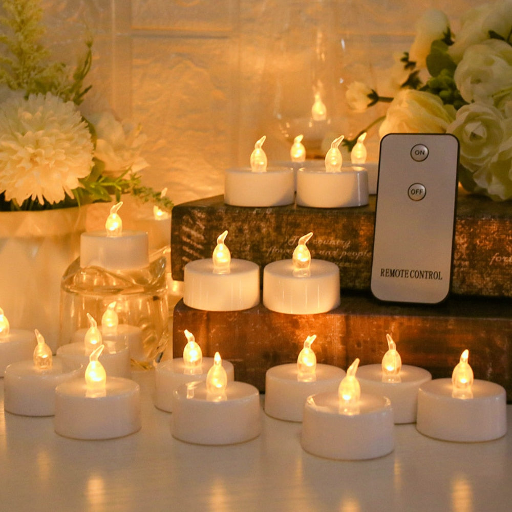 12/24-Piece Flameless LED Tea Lights