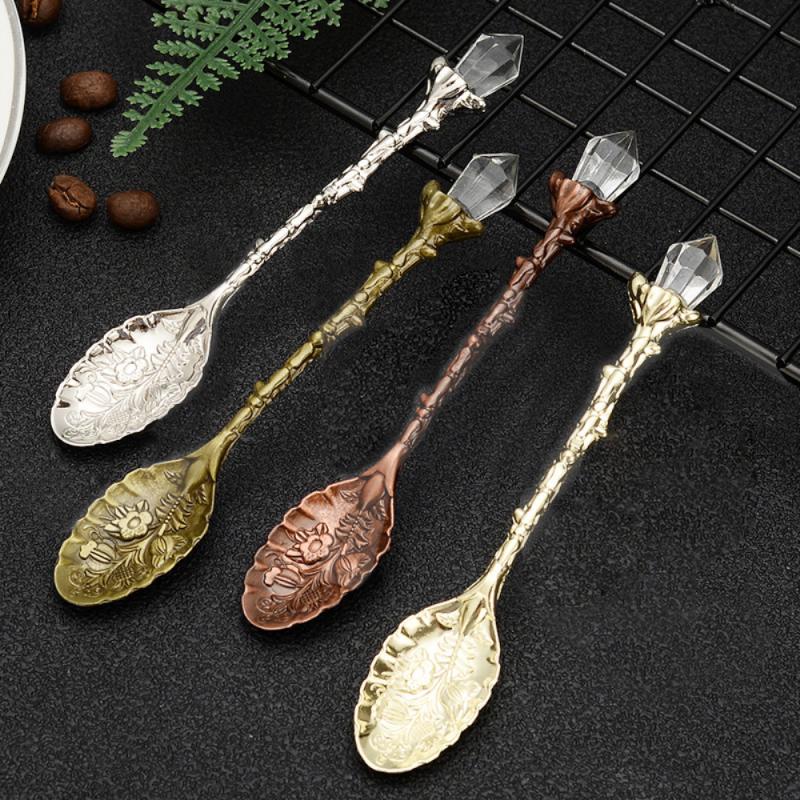 Vintage Carved Crystal Spoon