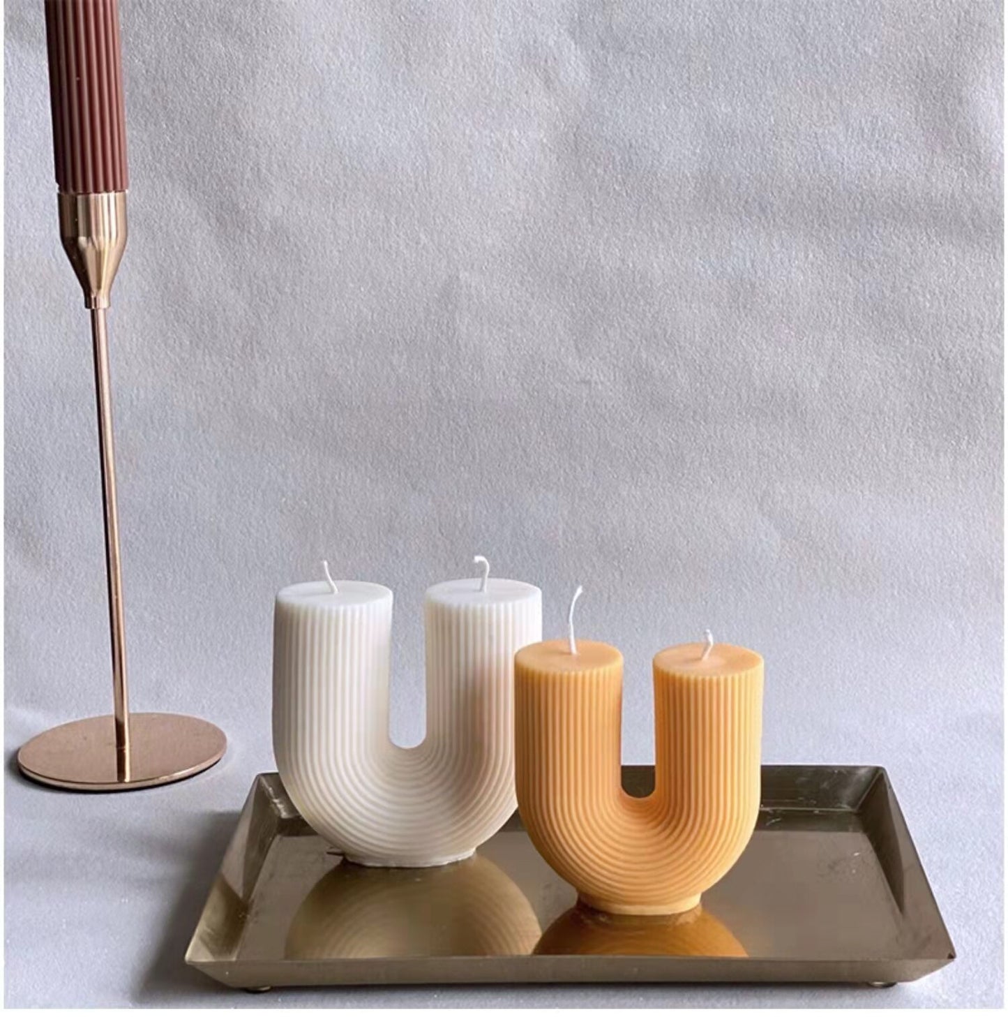 Modern Home Decoration Geometry U-shaped Scented Candles