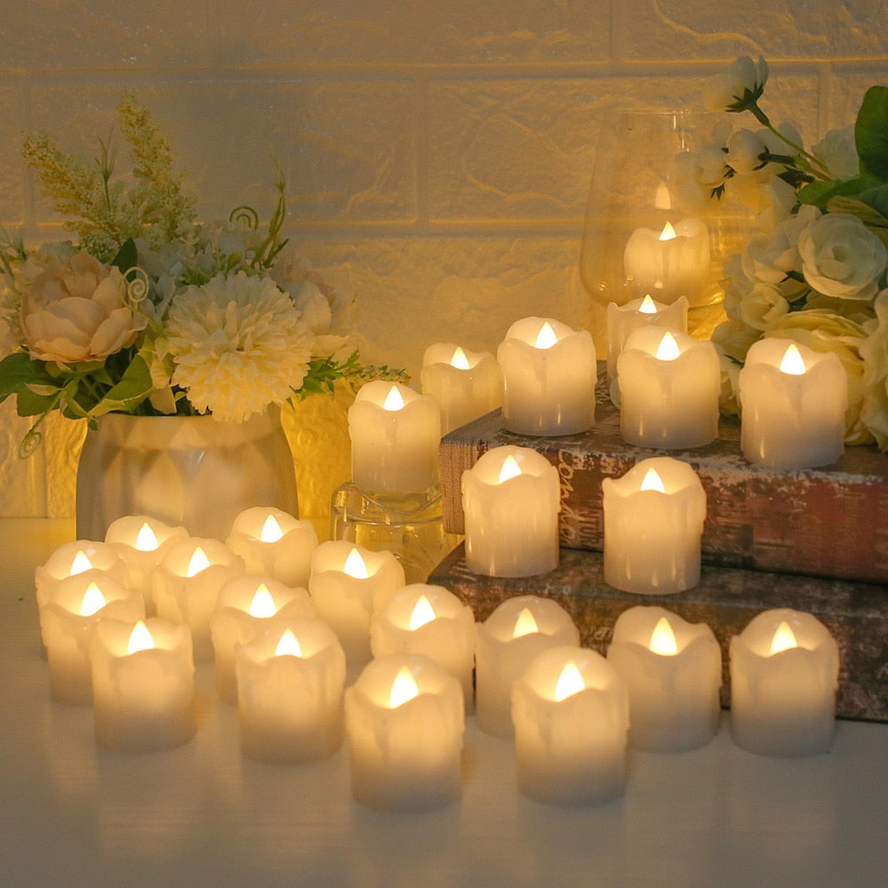 12/24-Piece Flameless LED Tea Lights