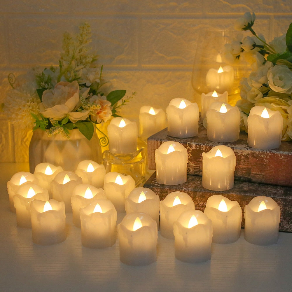 12/24-Piece Flameless LED Tea Lights