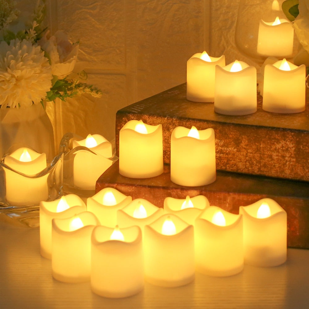 12/24-Piece Flameless LED Tea Lights