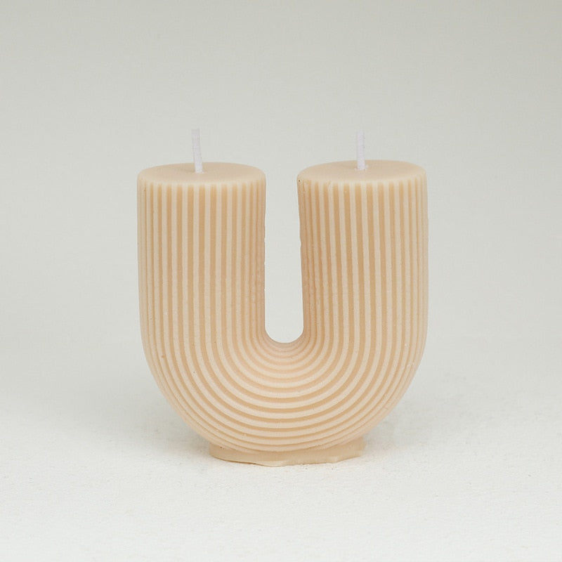 Modern Home Decoration Geometry U-shaped Scented Candles