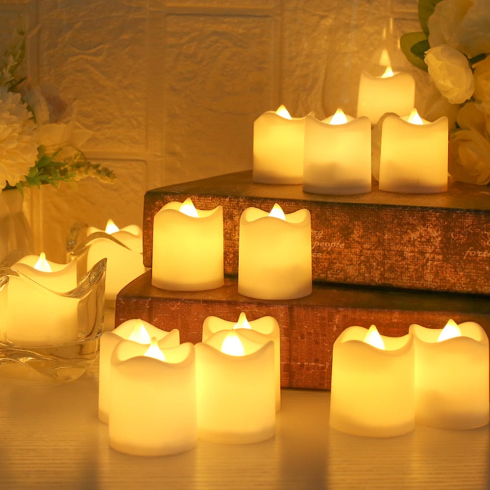 12/24-Piece Flameless LED Tea Lights