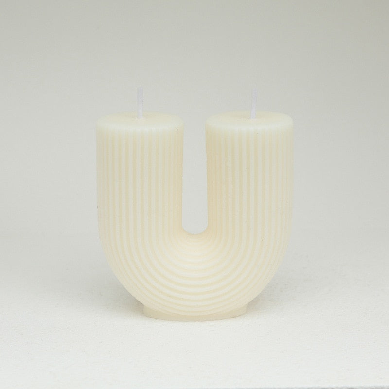 Modern Home Decoration Geometry U-shaped Scented Candles