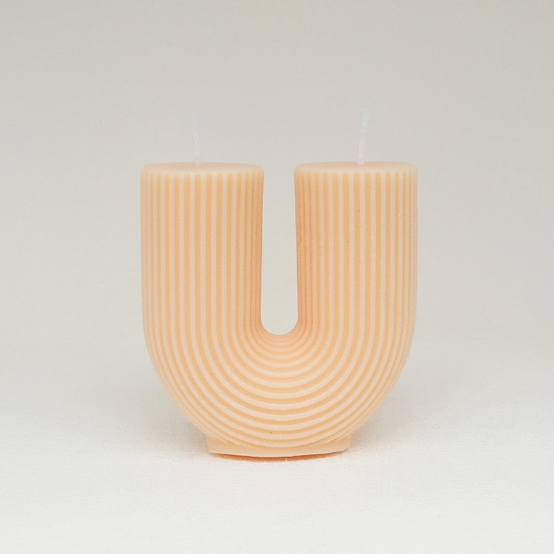 Modern Home Decoration Geometry U-shaped Scented Candles