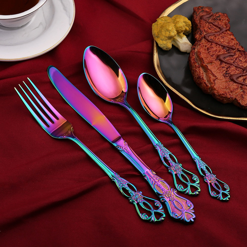 24-Piece Gold Cutlery Set