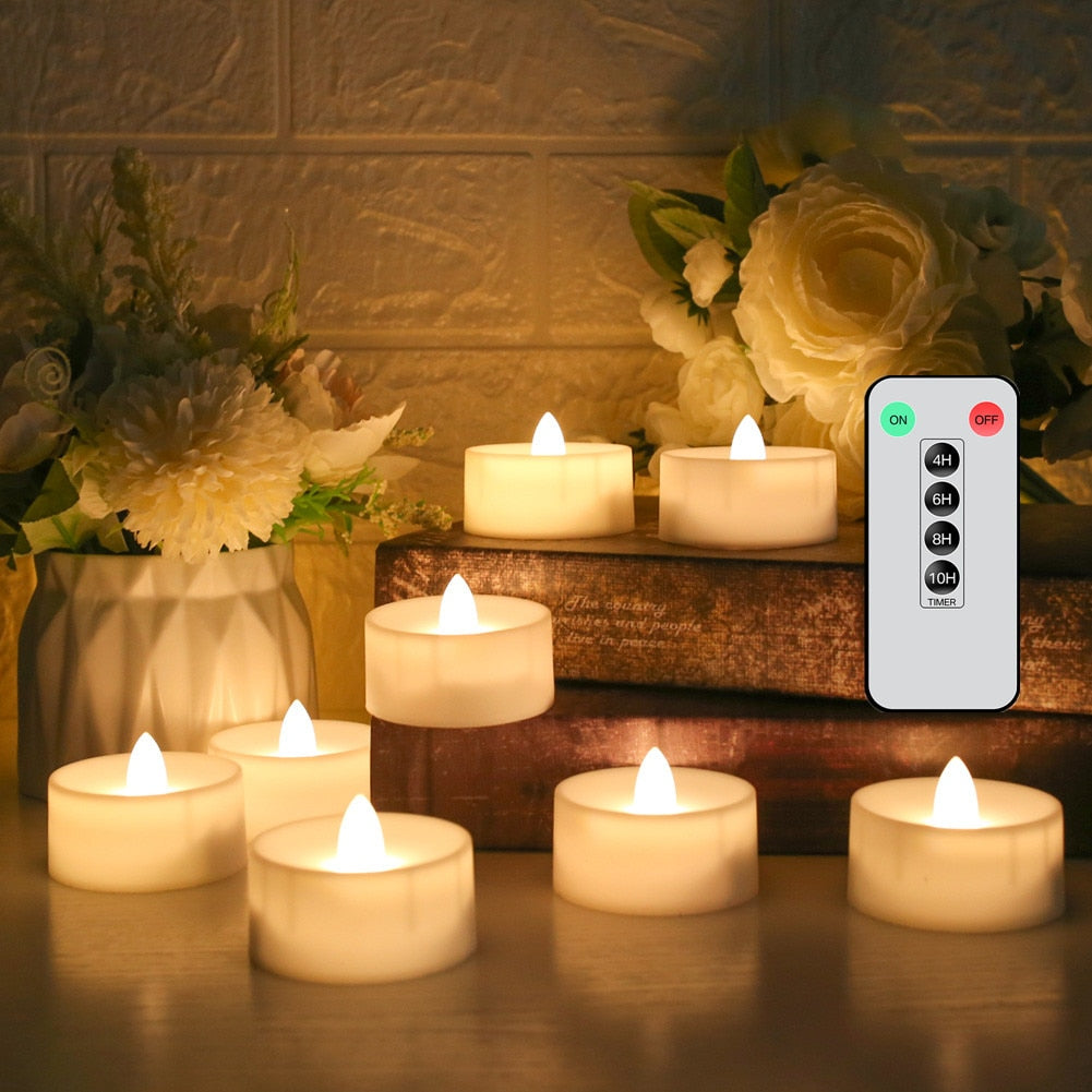 12/24-Piece Flameless LED Tea Lights