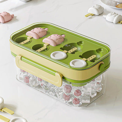 Portable Silicone Ice Mold with Cover
