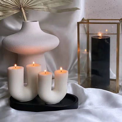 Modern Home Decoration Geometry U-shaped Scented Candles
